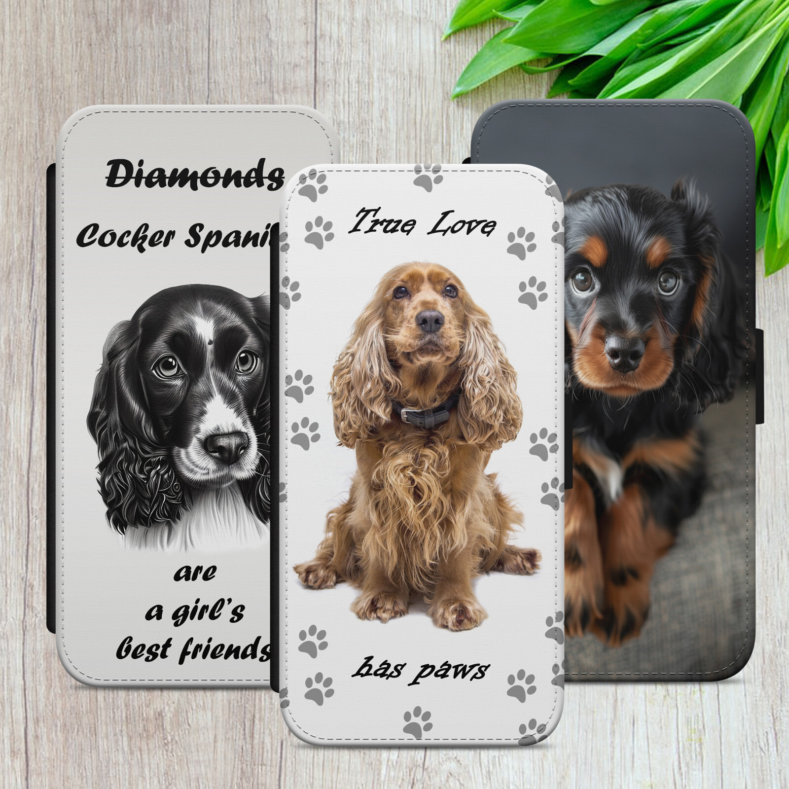 Cocker Spaniel Phone Case Wallet - English Cocker Spaniel Phone Case Wallet - English