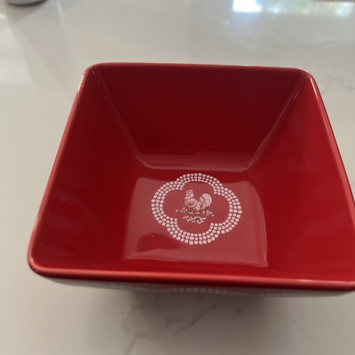 TEMP-TATIONS DOODLE DOO RED BOWL (CEREAL) ROOSTER