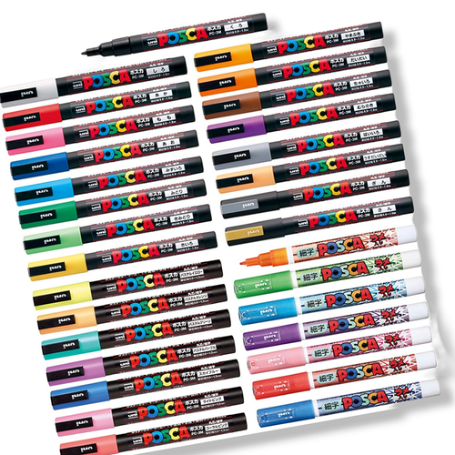 Single UNI Posca PC-3M Paint Marker - Acrylic Paint Marker - Professional