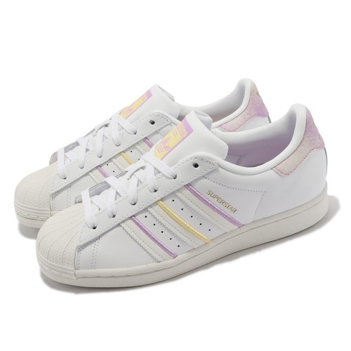 

Adidas Originals Superstar W Белый Фиолетовый Желтый Женский Casual Lifestyle H03438, Superstar W