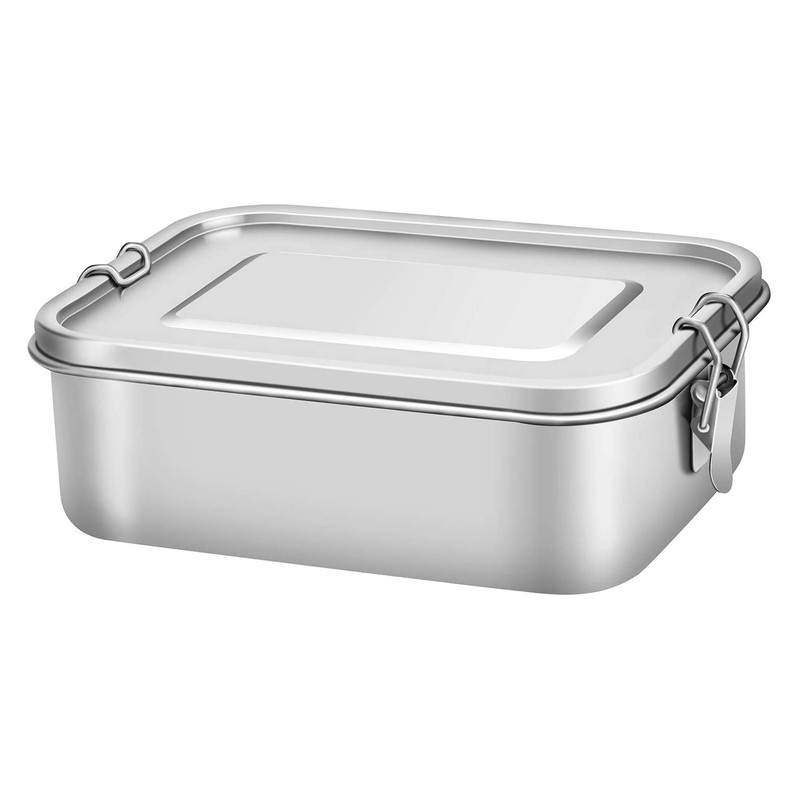 1PCS Stainless Steel Lunch Box School Work Outdoor Food Container Mess Tins