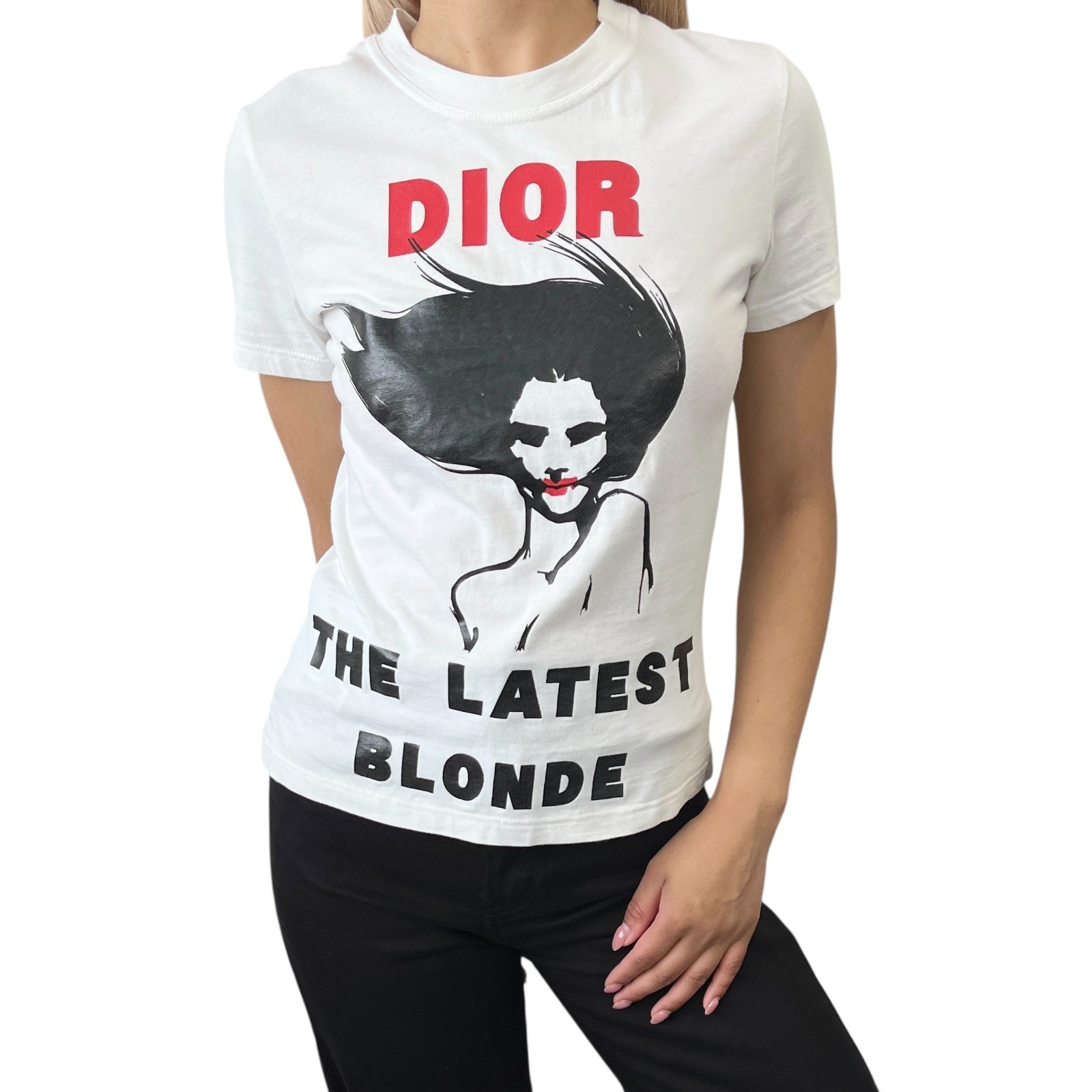 トップス Dior THE LATEST BLONDE T-shirt / 38 Christian Dior Vintage 2003 Logo T-shirt #38 The Latest
