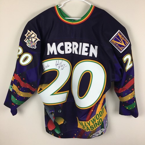 Memphis River Kings Game Worn Jersey Signed McBrien #20 2006 Mardi Gras