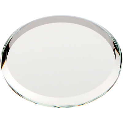 Plymor Round 3mm Beveled Glass Mirror, 1.5 inch x 1.5 inch (Pack of 2)