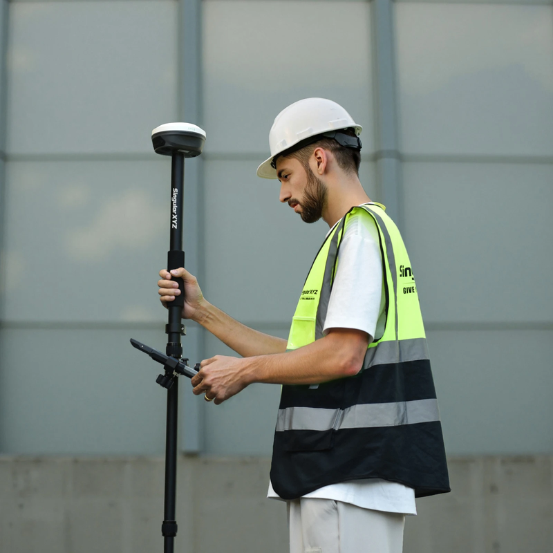35% Off SingularXYZ 1.8m Carbon Fiber Telescopic Pole for Surveying Mapping Snap