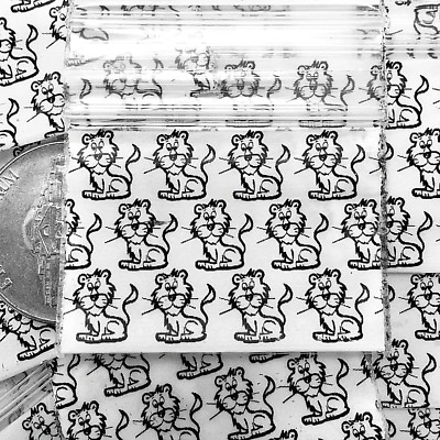 2 MIL 1510 BAGGIES ZIP DESIGN BAGS 1000PCS 1.5'' X 1'' CHOOSE DESIGN, READ DETAILS
