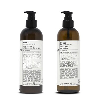 Le Labo Rose 31 Body Lotion & Shower Gel Bundle Jumbo 480ml New