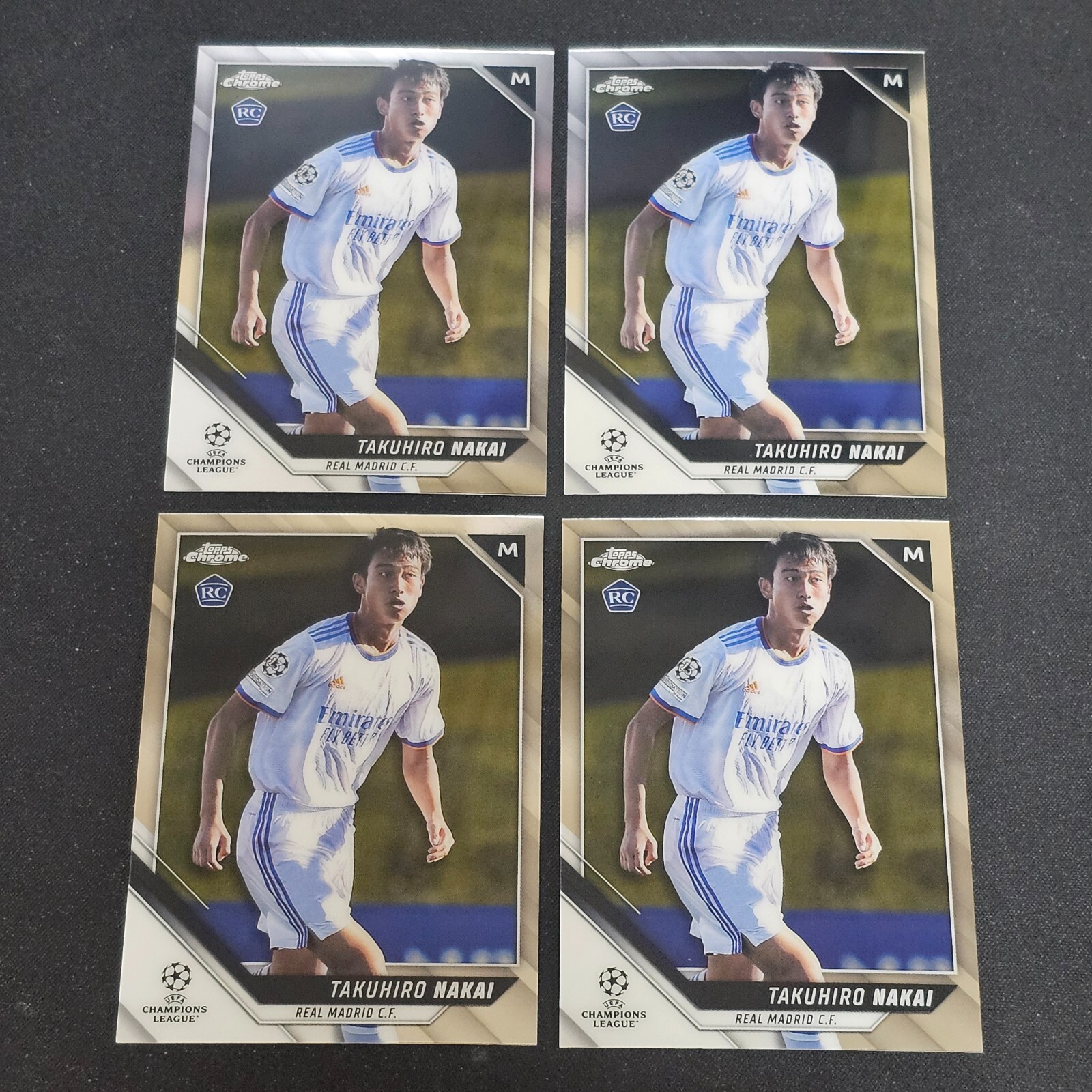 2021 22 TOPPS CHROME UCL TAKUHIRO NAKAI RC BASE 4LOT C1 | eBay