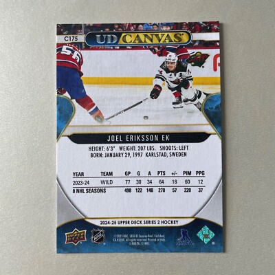2024 Upper Deck Series 2 #C175 Joel Eriksson Ek UD Canvas