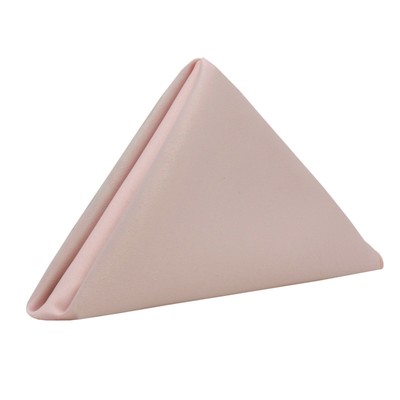 YCC Linens - 20 Inch Square Lamour Satin Napkins (Pack of 10),Restaurant Quality