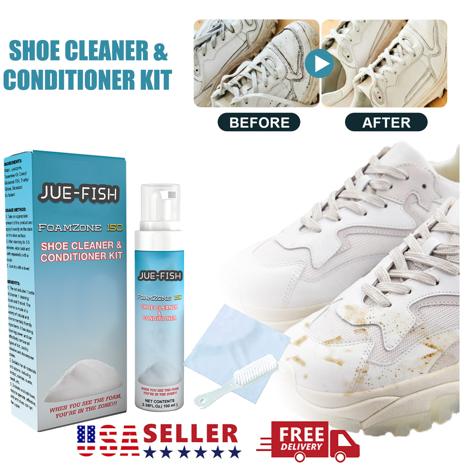FZ150 Shoe Cleaner, Foamzone 150 Shoe Cleaner & Conditioner