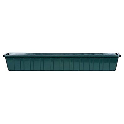 Novelty Poly-Pro Plastic Indoor/Outdoor Liner/Planter Flower Box, Green 36 inch