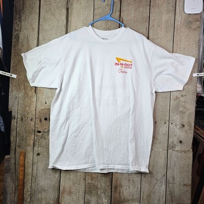 Vintage Y2K In-N-Out Burger Texas T Shirt White XXL Made In USA Graphic Tee