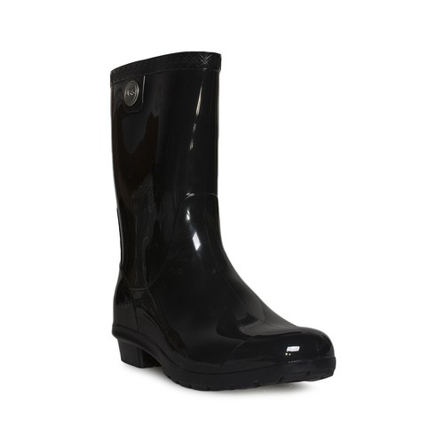 UGG SIENNA BLACK WATERPROOF RUBBER BOOT WOMEN'S RAIN BOOTS SIZE US 9/UK 7 NEW