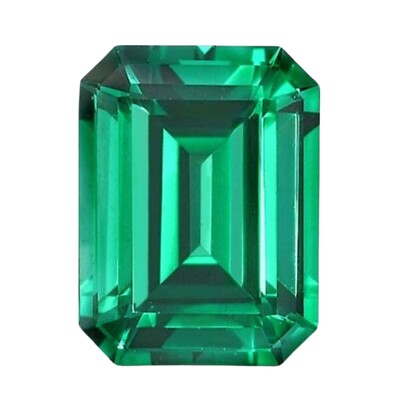 Emerald Octagon Cut Loose Gemstone 9x7mm Vivid Loose Gemstone 2 Cts