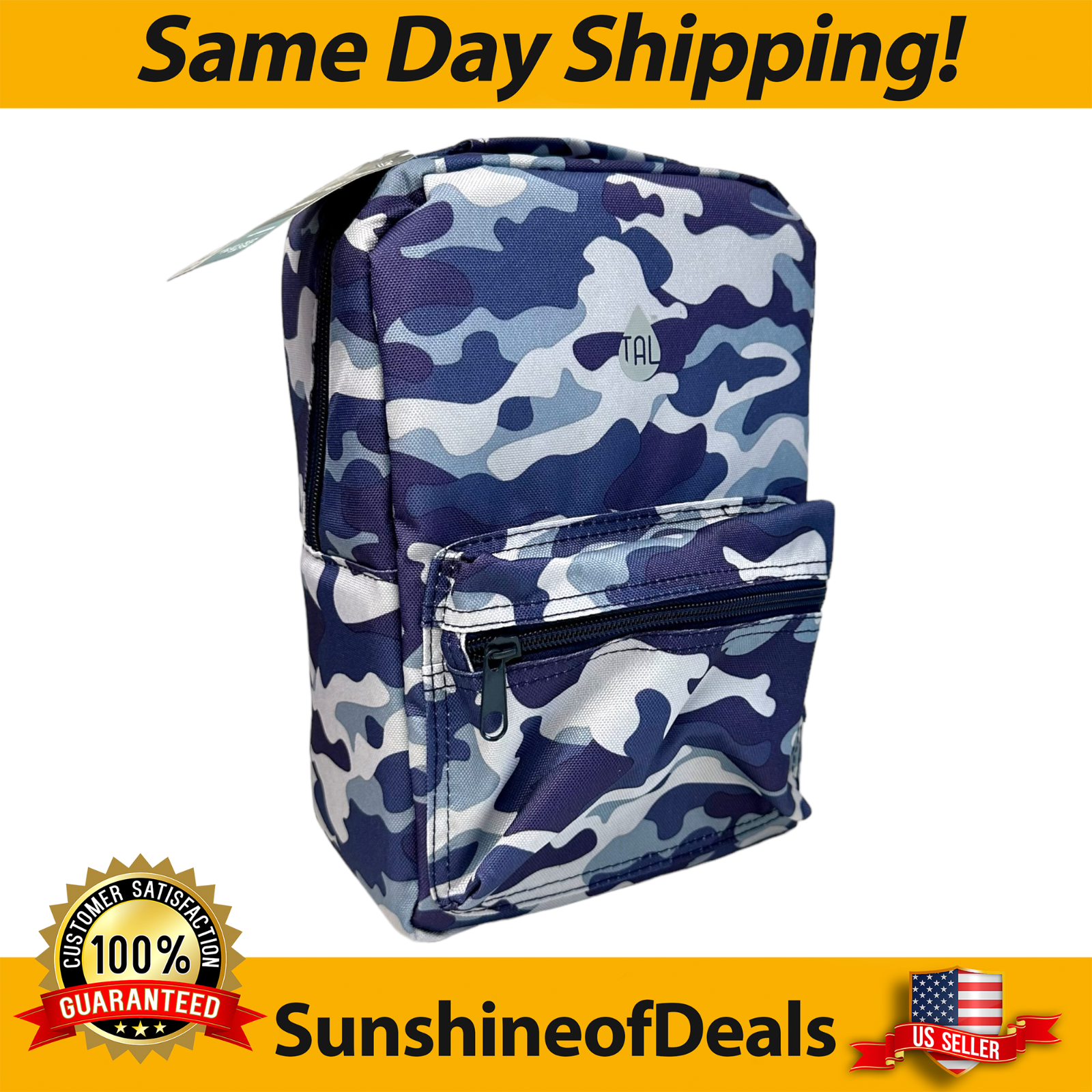 Lunchbox Blue Camouflage Color Netted Back Medium