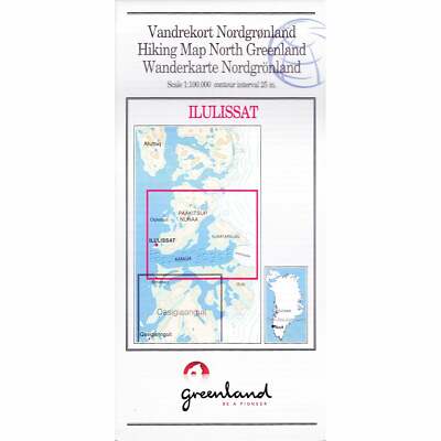 Ilulissat: West Greenland Hiking Trekking Topographic Map No.12 (1:100 000)