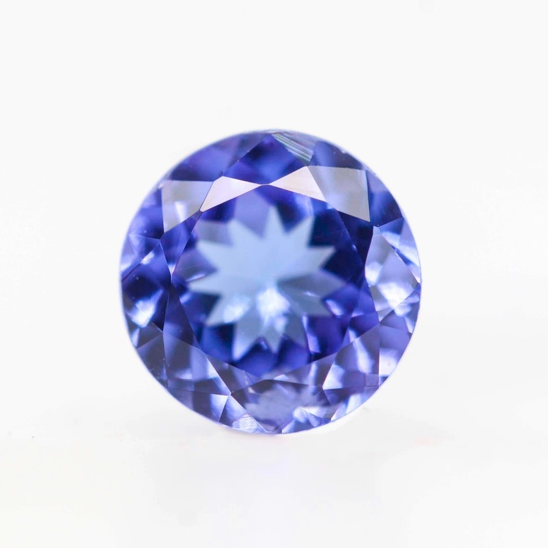 FREE Loose Round Natural Mined African Blue Tanazanite Gemstone Jewelry