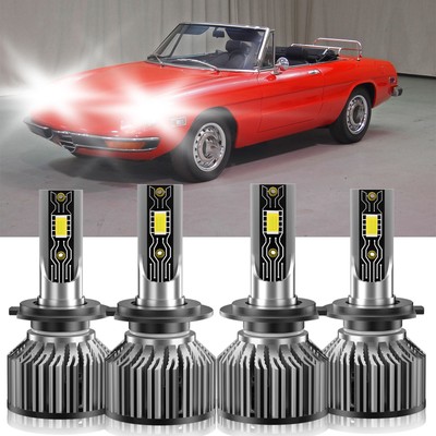 For Alfa Romeo Spider 2007-2008 H7 H7 LED Headlight Bulb Hi Low Beam Bright