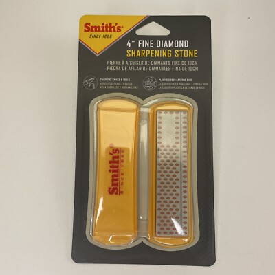 Smith's Sharpeners 4  Fine Diamond Knife & Tool Sharpening Stone 50363