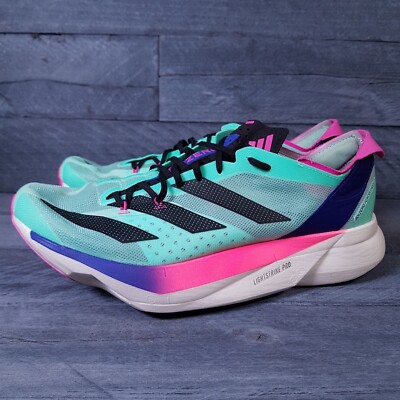 ADIDAS Adizero Adios Pro 3 Running shoes Mens 9-13 Pulse Mint Lucid Blue Pink