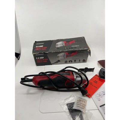 Tool Shop 2.0 Amp Oscillating Multi-Tool Kit 241-8503 Red Black 7-Piece Set