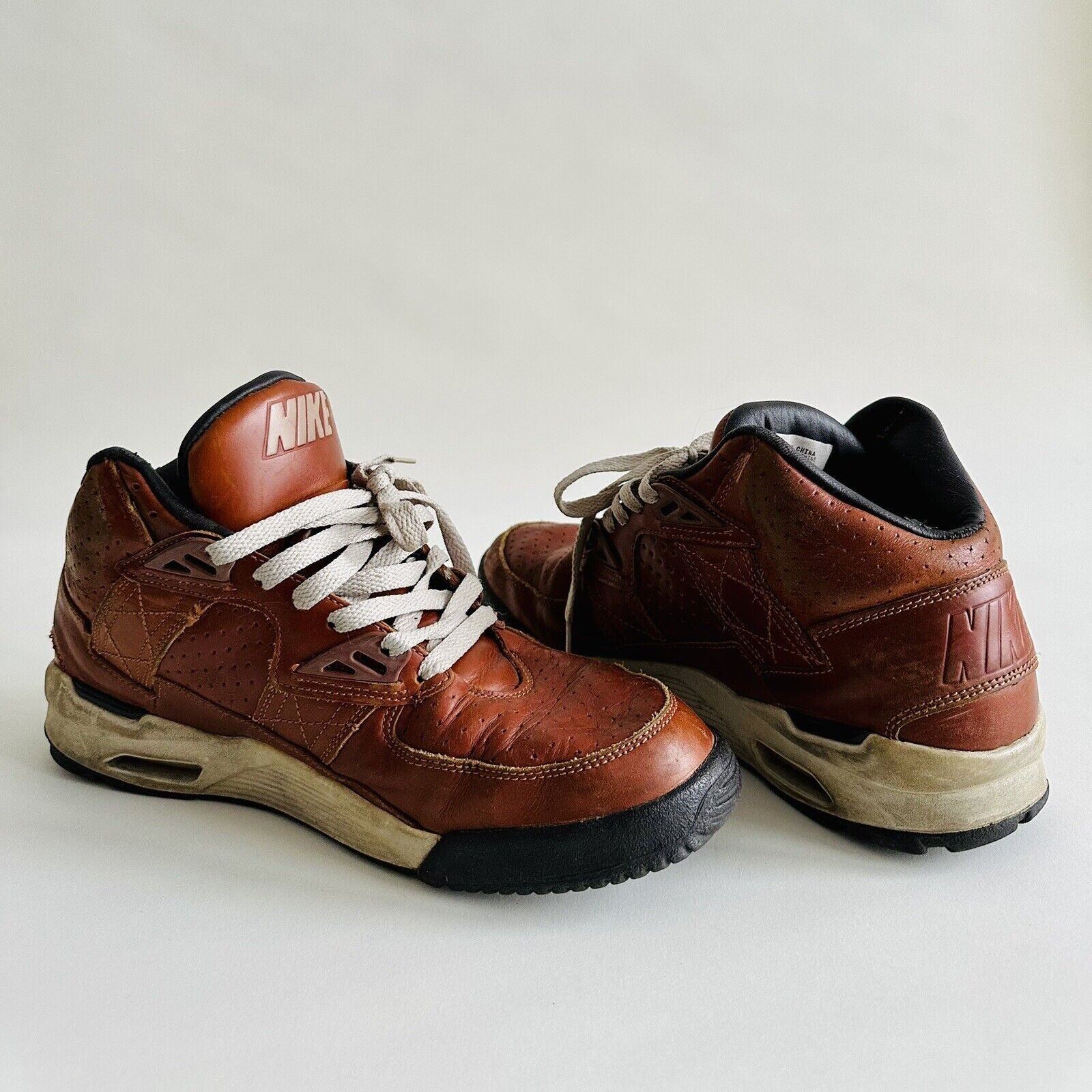 1983年製　NIKE BRUIN LEATHER size 8 NIKE BRUIN LEATHER White x Black US8 80s Made in Taiwan 1983