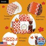 LIAPAWPAW 60 Sheets Fall Tissue Paper for Gift Bags Wrapping, Orange Bulk, Pumpkin Maple Patterns, Art Tissue for Autumn Harvest Thanksgiving Halloween Party Decor DIY, 20x14in