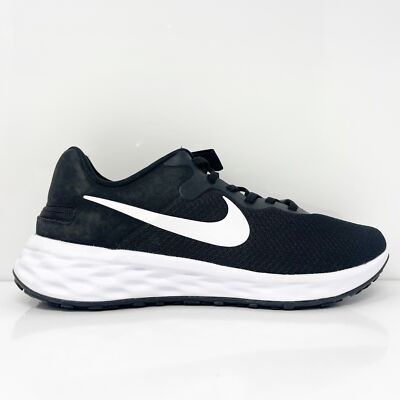 

Nike Mens Revolution 6 Flyease NN DC8992-003 Черные кроссовки для бега, размер 9, Черный, Revolution 6 FlyEase Next Nature