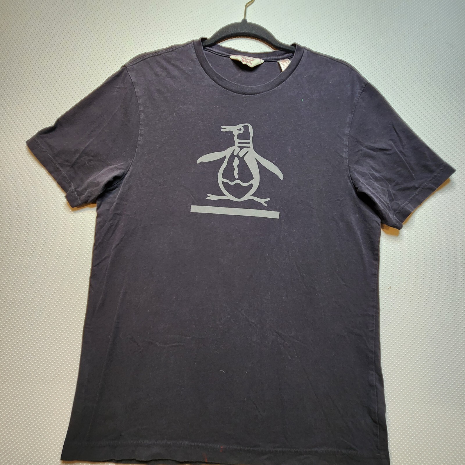 Penguin Munsingwear Men T-shirt Medium Black Short Sleeve