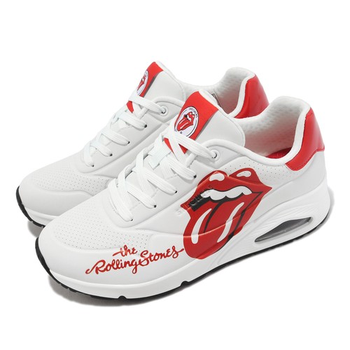 

Skechers x Rolling Stones Uno-Rolling Stones Single White Red Women 177965-WRD, Белый, Uno-rolling Stones Single