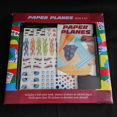 Paper Planes Book & Kit by Brandon Hanson and Kris Lightfoot Book Paper Stickers