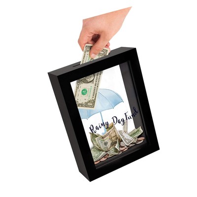 Americanflat Rainy Day Fund Decorative Shadow Box Frame Glass