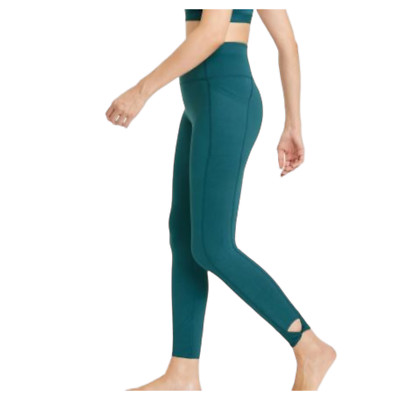 Women's High Rise Leggings Twist Ankle All in Motion Simplicity Teal Green S XXL