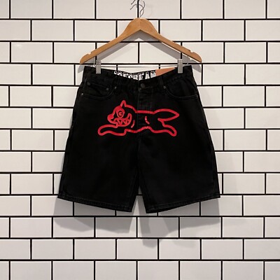 ICECREAM CHERRY JEAN SHORT BLACK RINSE