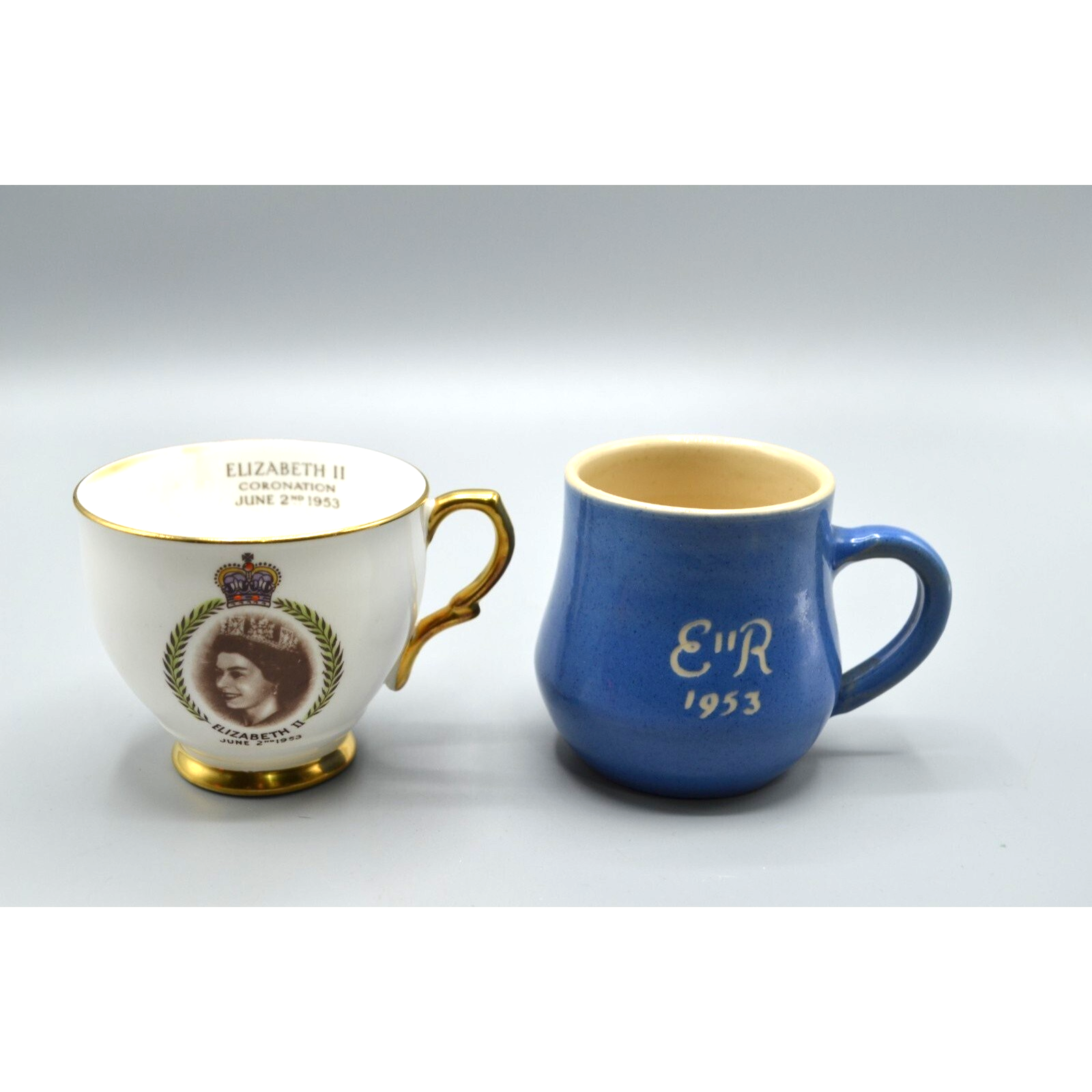 1953 Queen Elizabeth II Coronation Mugs Devonware Taylor Kent Personalized Brian