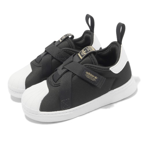 

adidas Originals Superstar 360 CF I Обувь для малышей черного золота и белого цвета HQ6082, Черный, Superstar 360 Cf I