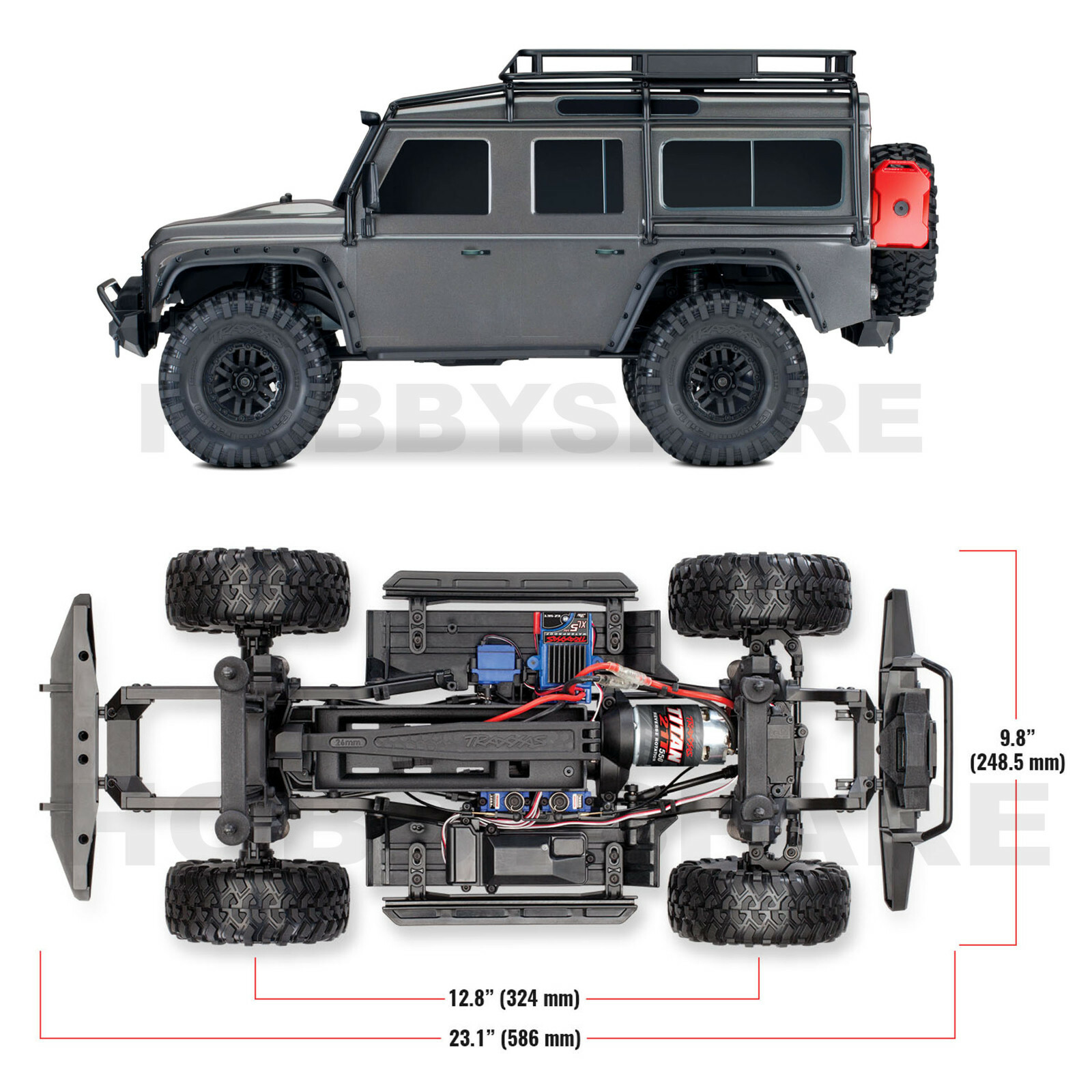 NEW 1/10 TRAXXAS TRX4 LAND ROVER DEFENDER RC CRAWLER RTR TRX