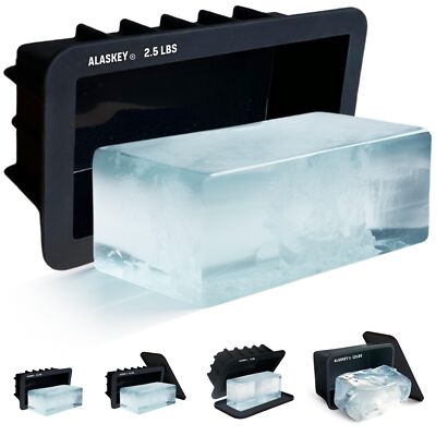 Extra Large Ice Block Mold  Shape 2.5 lbs Ice Bricks  Professional 2.5lbs