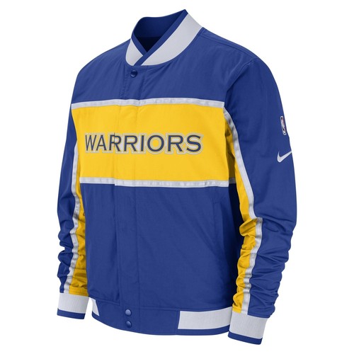 

[AJ9151-495] Мужская куртка Nike NBA Golden State Warriors Courtside Icon, Синий