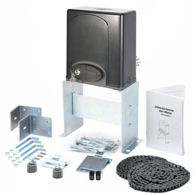 1400lbs Automatic Sliding Gate Opener Door Hardware Kit Security System.