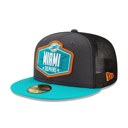 [60139127] Мужские New Era NFL Authentic 2021 Draft 59Fifty Fitted - Miami Dolphins