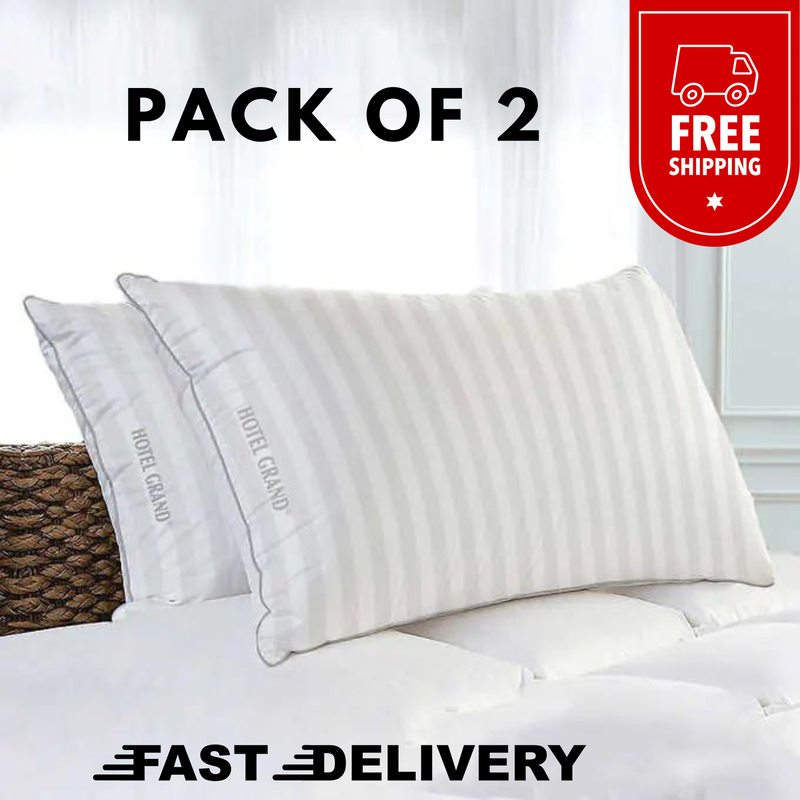 Hotel Grand Feather & Down Pillow, 2-pack, (CHOOSE SIZE)