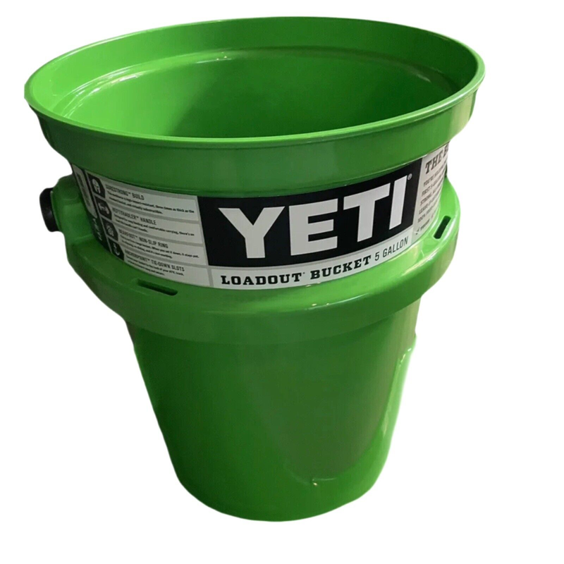 YETI Loadout 5-Gallon Bucket, Impact Resistant Fishing/Utility Bucket /3  Colors