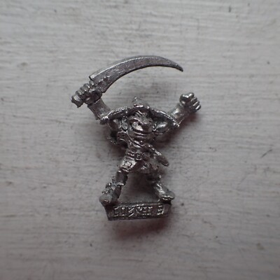 Citadel Warhammer 80s Marauder Goblin Regiment Command Champion