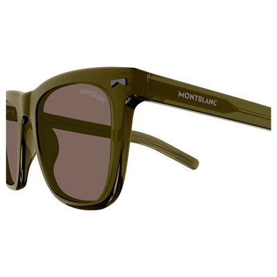 MONTBLANC MONT BLANC MB0226S-009 GREEN GREEN BROWN SUNGLASSES