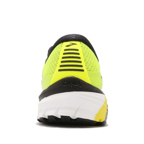 Pre-owned Brooks Mens Adrenaline Gts 18, Nightlife Sz_11_nightlife/nightlife/black In Yellow