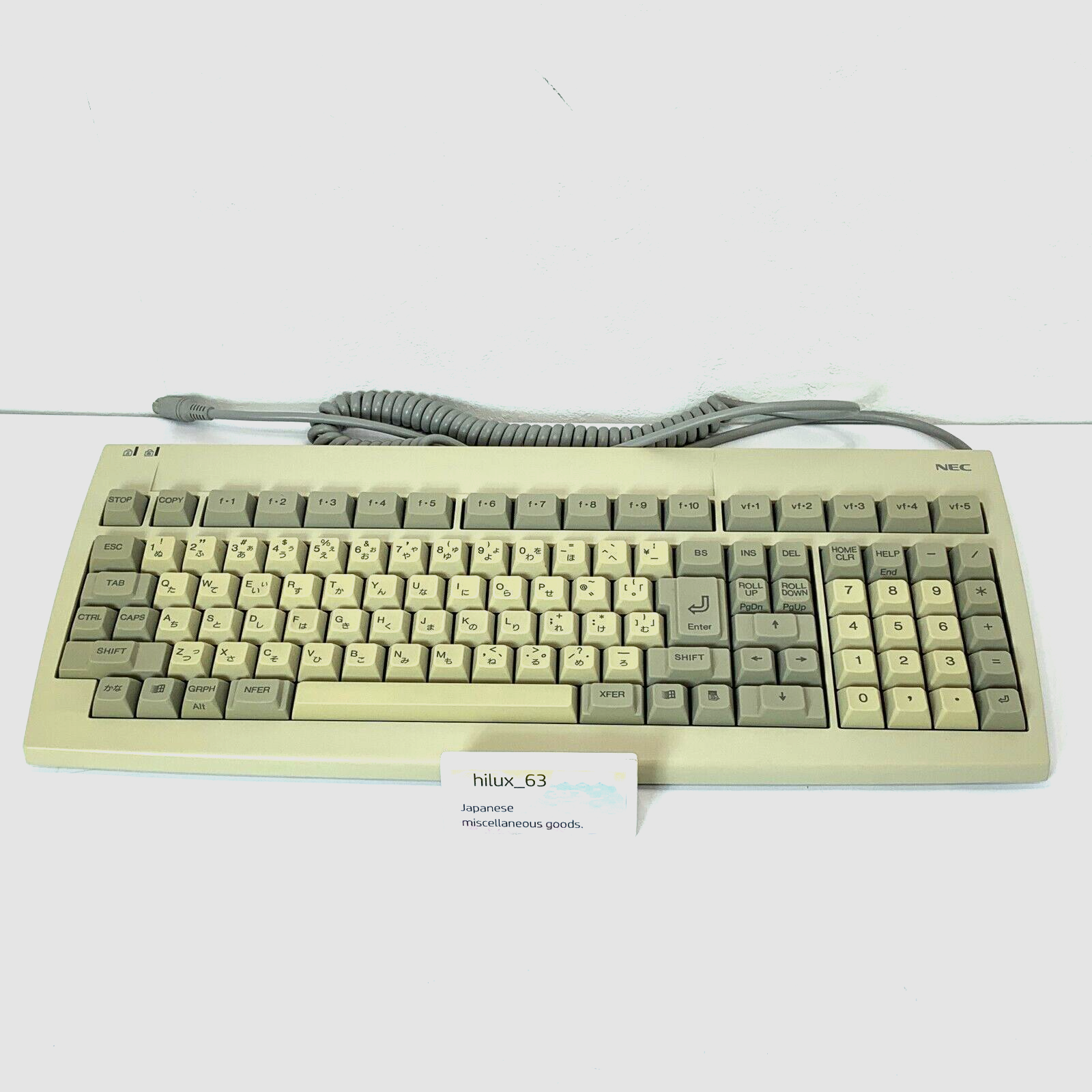Vintage NEC PC 98 keyboard for NEC PC 98 9801 9821 genuine Vintage NEC PC 98 keyboard for NEC PC 98 9801 9821 genuine