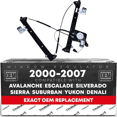 Power Window Regulator with Motor, Front Left Driver Side - Compatible with 2000