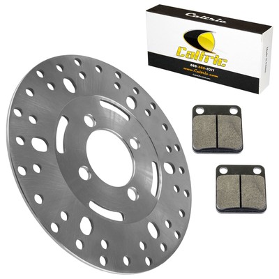 Front L/R Brake Disc with Brake Pads for Yamaha Kodiak 400 2x4 4x4 1999-2002